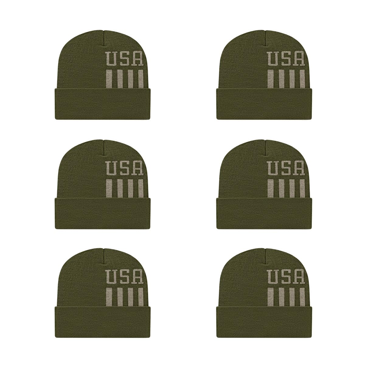 Cap America RKUSA12 Patriotic Knit Cap with Cuff