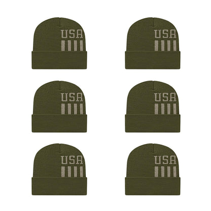 Cap America RKUSA12 Patriotic Knit Cap with Cuff