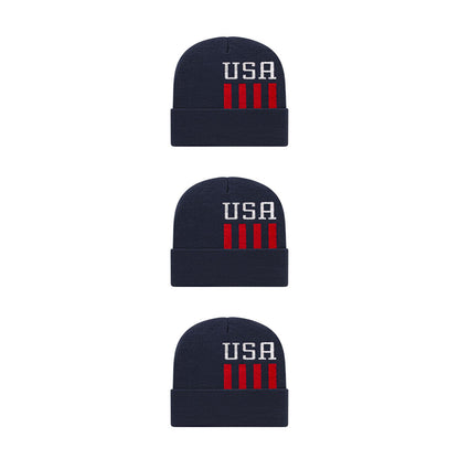 Cap America RKUSA12 Patriotic Knit Cap with Cuff