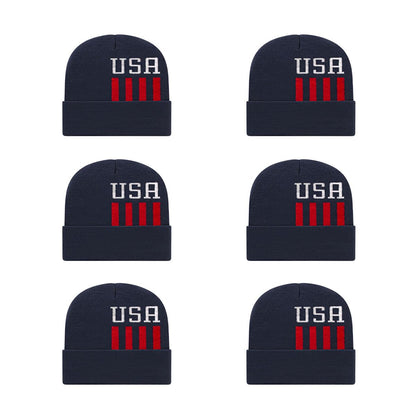 Cap America RKUSA12 Patriotic Knit Cap with Cuff