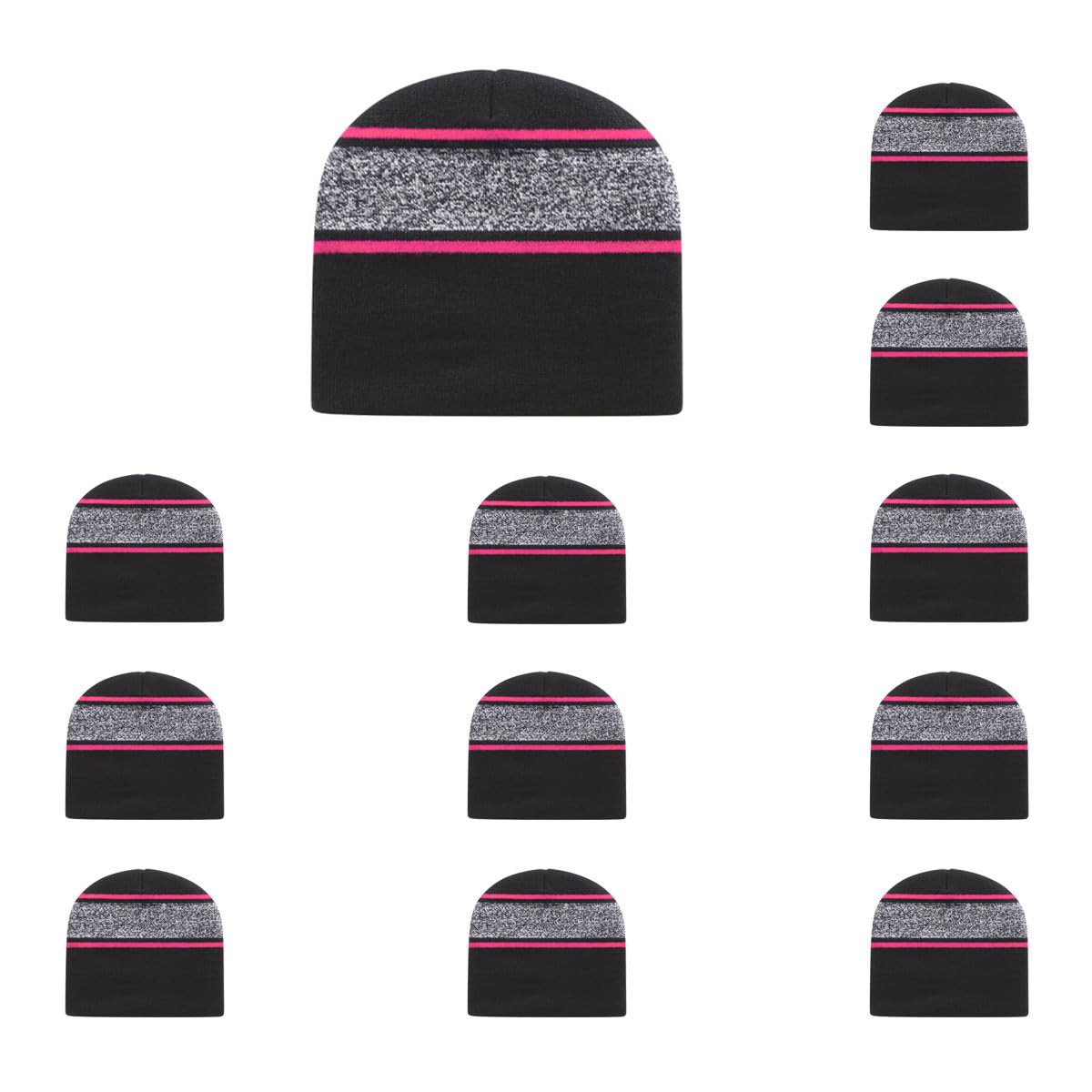 Cap America RKV9 Variegated Striped Beanie