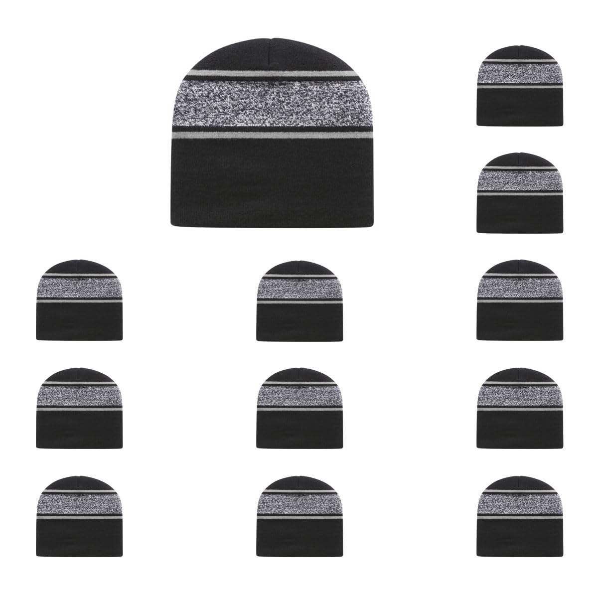 Cap America RKV9 Variegated Striped Beanie