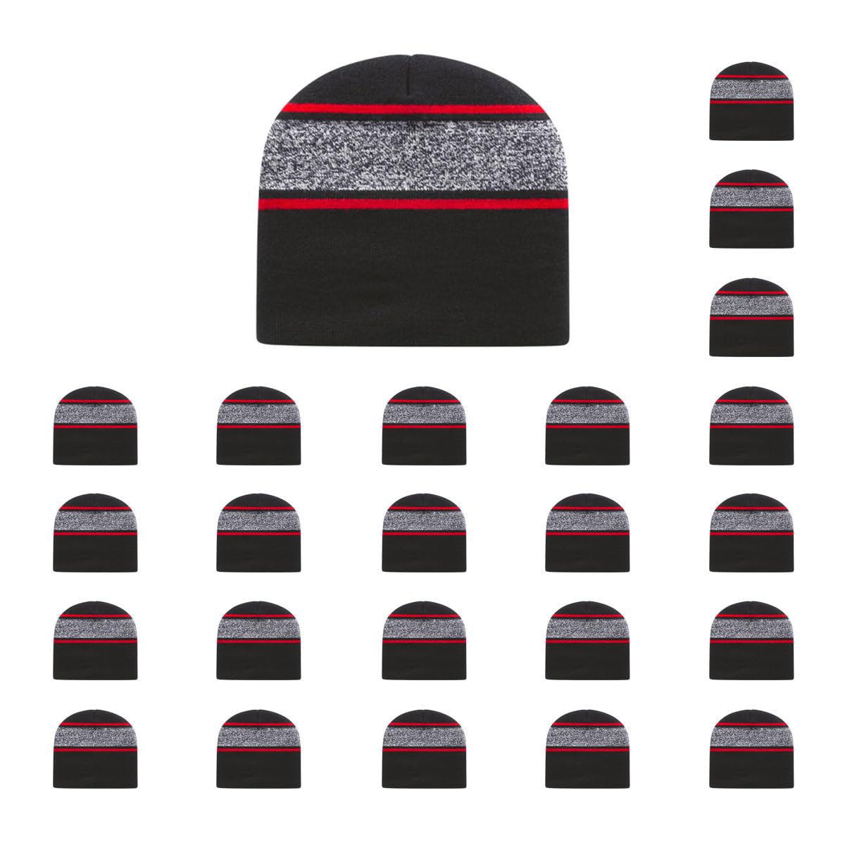 Cap America RKV9 Variegated Striped Beanie
