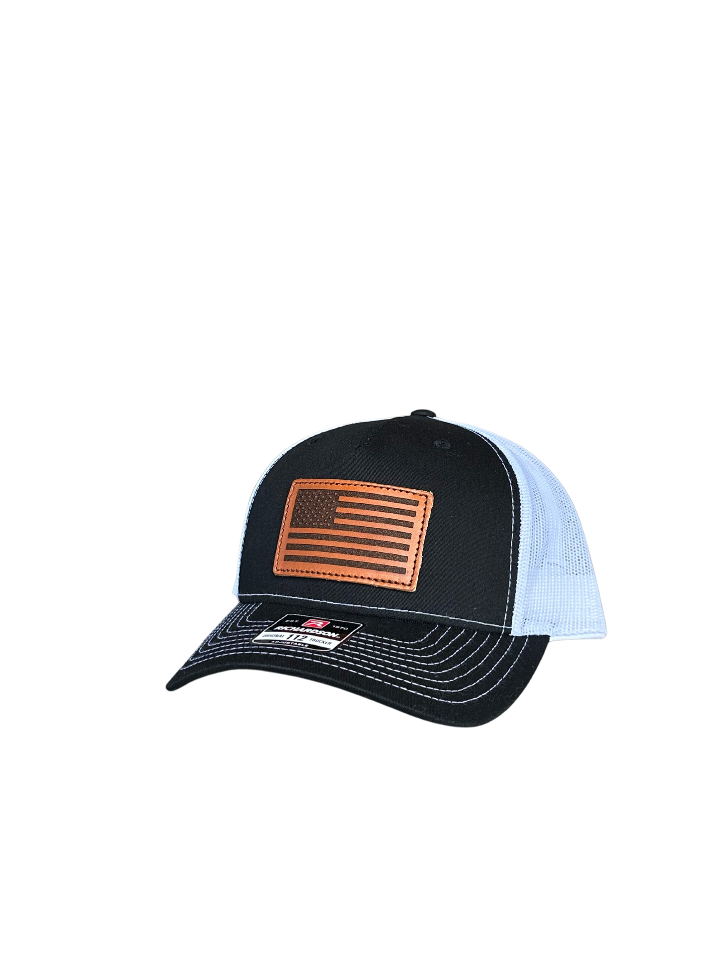 American Flag Leather Patch Hat