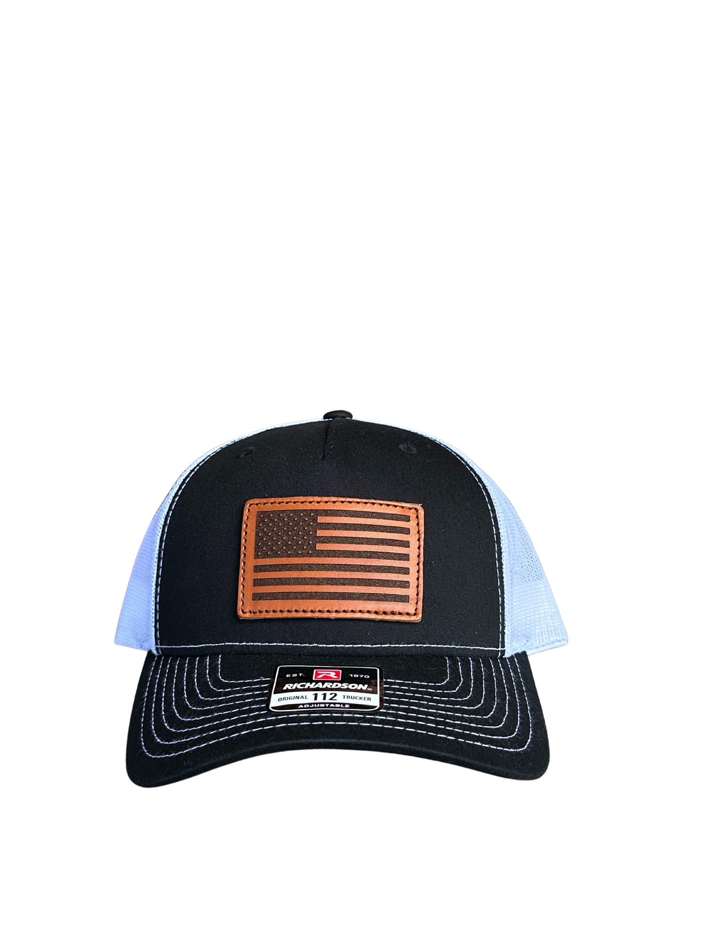 American Flag Leather Patch Hat