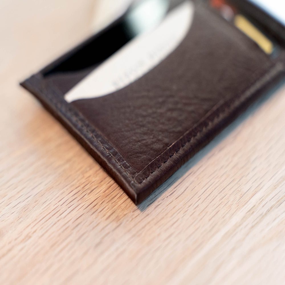 Buffalo Billfold Company Mens Bifold Leather Wallet-Black image 3