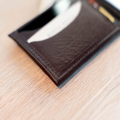 Buffalo Billfold Company Mens Bifold Leather Wallet-Black image 3
