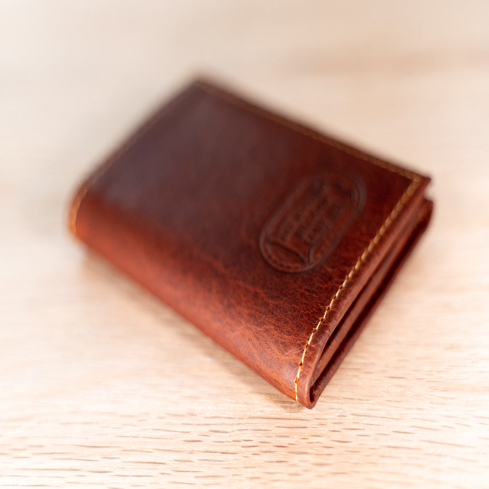 Buffalo Billfold Company Mens Leather Trifold Wallet-American Chestnut image 14