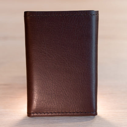 Buffalo Billfold Company Mens Leather Trifold Wallet-American Chestnut image 5