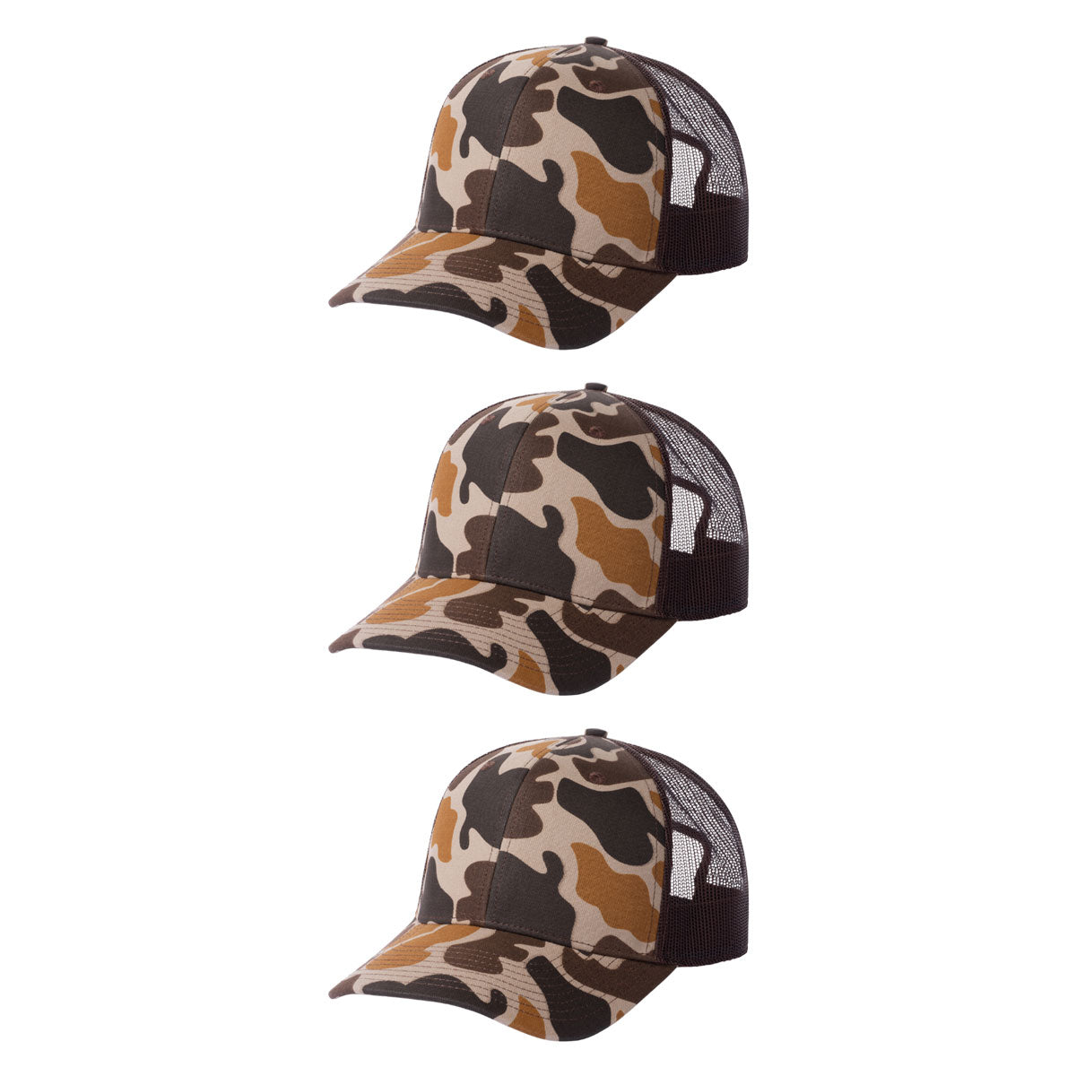Fierce Headwear 901 Series 6 Panel Structured Mesh Back Blank Hat