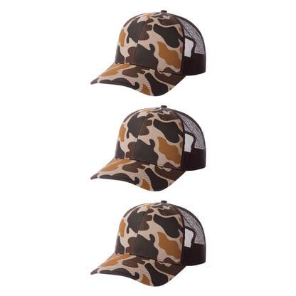 Fierce Headwear 901 Series 6 Panel Structured Mesh Back Blank Hat