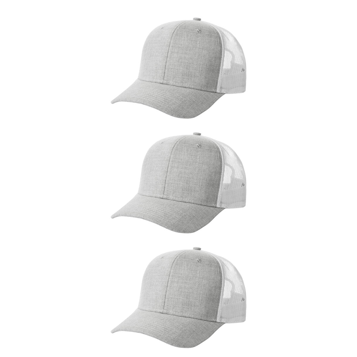 Fierce Headwear 901 Series 6 Panel Structured Mesh Back Blank Hat