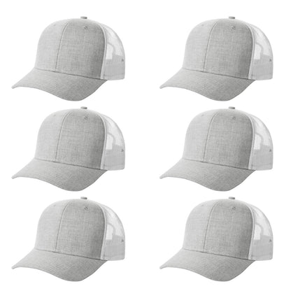 Fierce Headwear 901 Series 6 Panel Structured Mesh Back Blank Hat