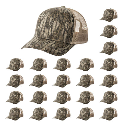 Fierce Headwear 901 Series 6 Panel Structured Mesh Back Blank Hat