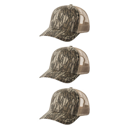 Fierce Headwear 901 Series 6 Panel Structured Mesh Back Blank Hat
