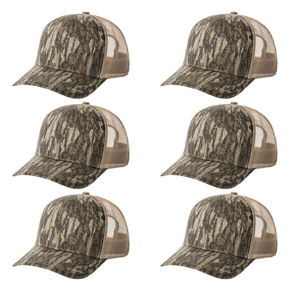 Fierce Headwear 901 Series 6 Panel Structured Mesh Back Blank Hat