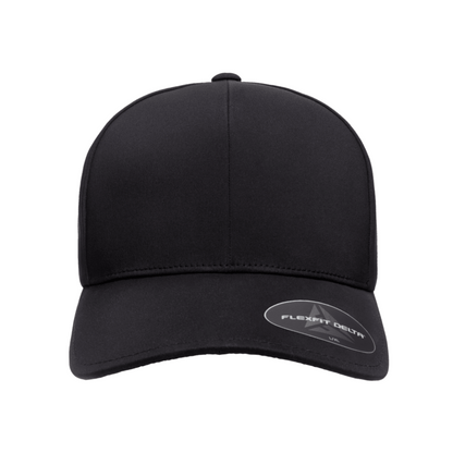 Flexfit Delta 180 Premium Baseball Cap-Black 2