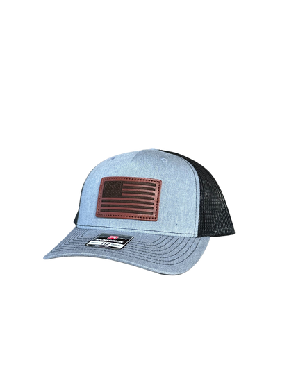 American Flag Leather Patch Hat