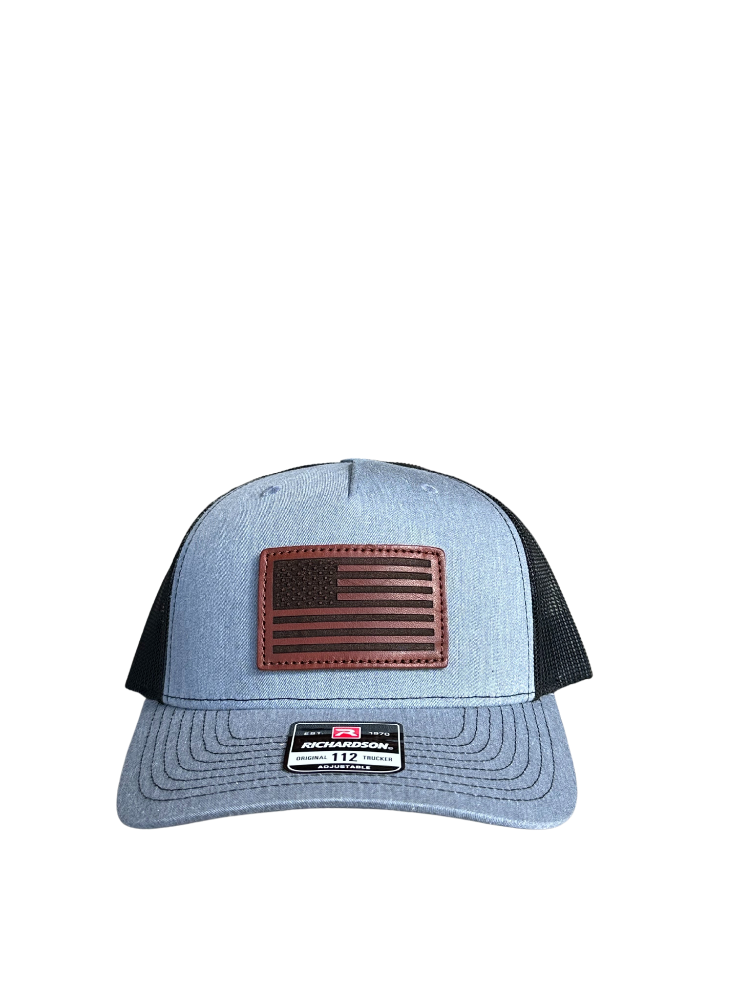 American Flag Leather Patch Hat