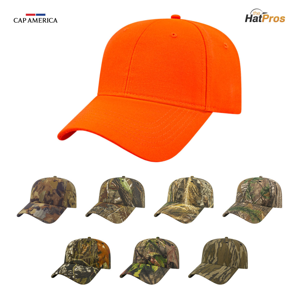 Cap America I2030 Six Panel Structured Camo Cap