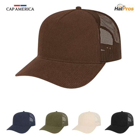 Cap America i3021 Heritage Corduroy Trucker Cap