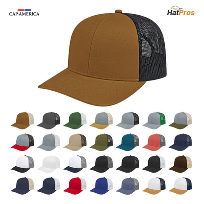 Cap America i3038 Poly/Cotton Trucker Mesh Back Cap