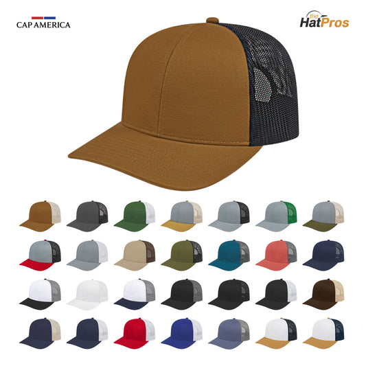 Cap America i3038 Poly/Cotton Trucker Mesh Back Cap