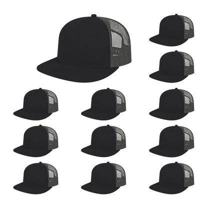 Cap America i3057 Mid Profil 7-Panel Snapback Trucker Cap image 26