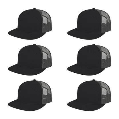 Cap America i3057 Mid Profil 7-Panel Snapback Trucker Cap image 25