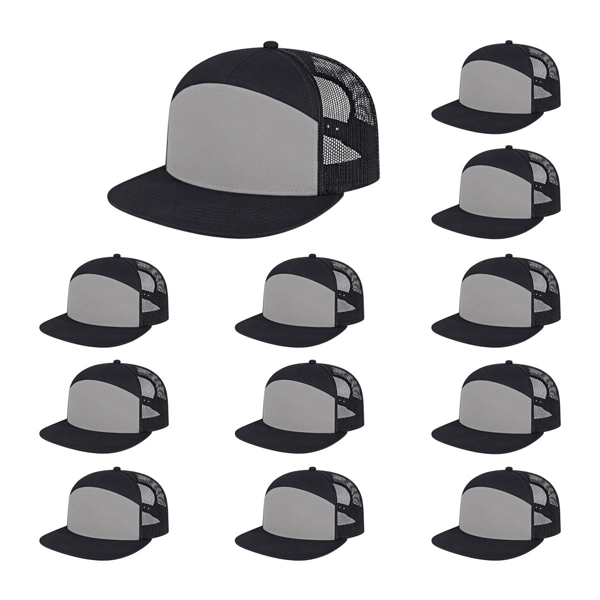 Cap America i3057 Mid Profil 7-Panel Snapback Trucker Cap image 12