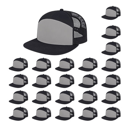 Cap America i3057 Mid Profil 7-Panel Snapback Trucker Cap image 13