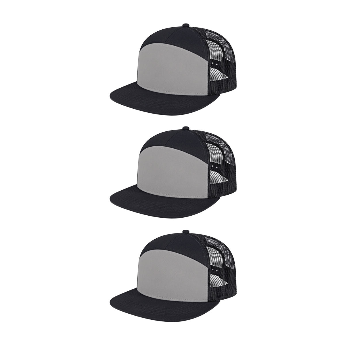 Cap America i3057 Mid Profil 7-Panel Snapback Trucker Cap image 10