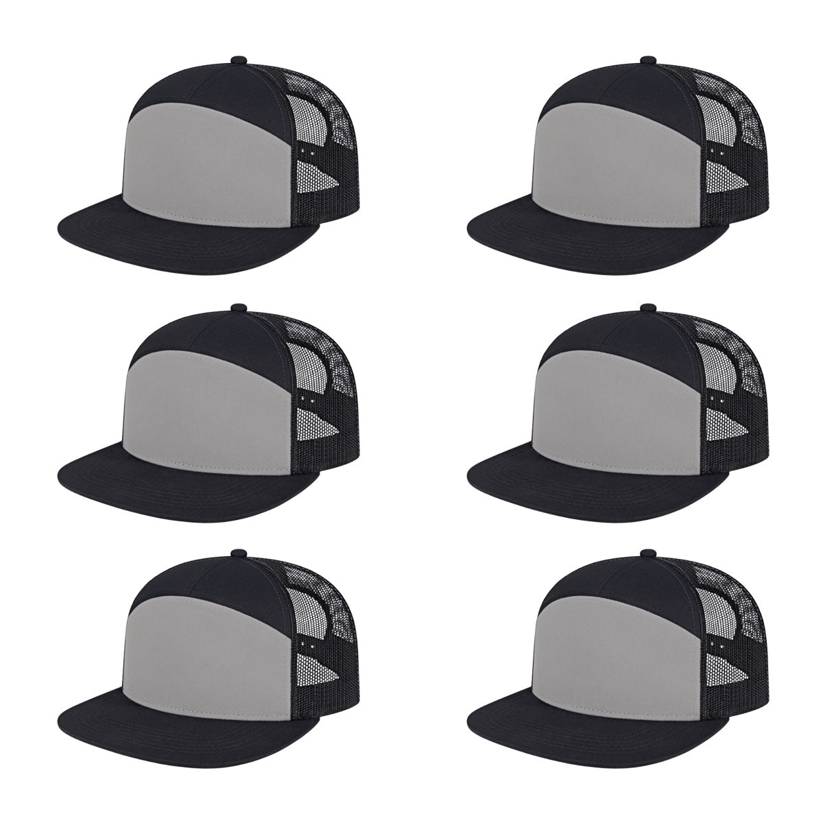 Cap America i3057 Mid Profil 7-Panel Snapback Trucker Cap image 11