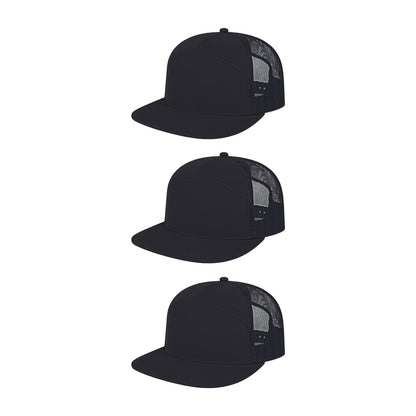 Cap America i3057 Mid Profil 7-Panel Snapback Trucker Cap image 3