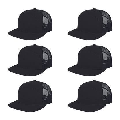 Cap America i3057 Mid Profil 7-Panel Snapback Trucker Cap image 4