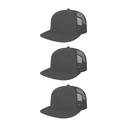 Cap America i3057 Mid Profil 7-Panel Snapback Trucker Cap image 17