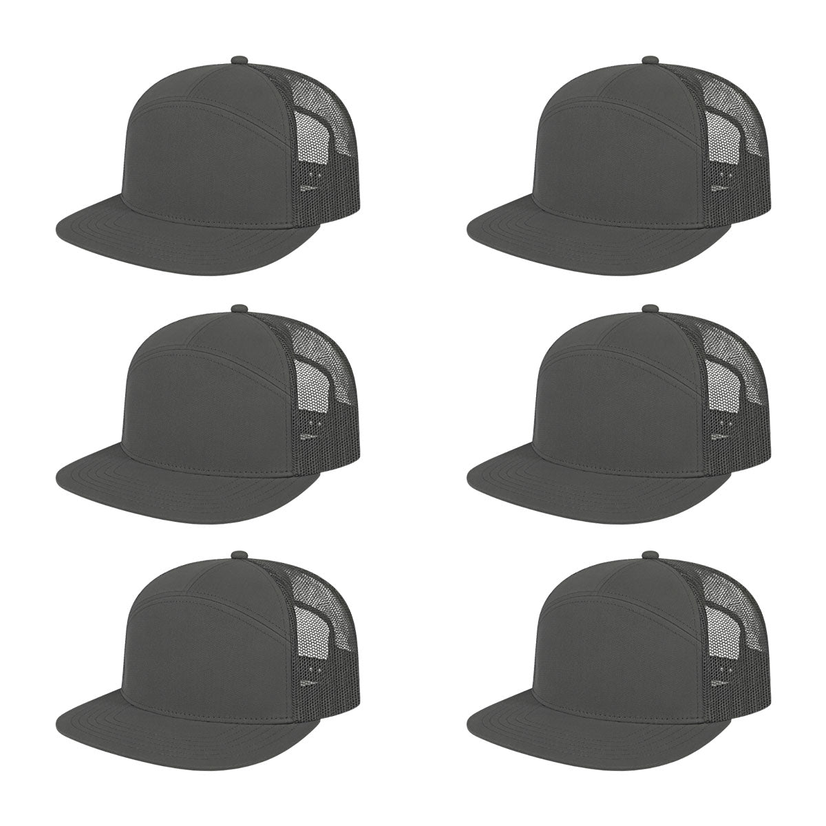 Cap America i3057 Mid Profil 7-Panel Snapback Trucker Cap image 18
