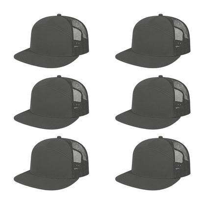 Cap America i3057 Mid Profil 7-Panel Snapback Trucker Cap image 18