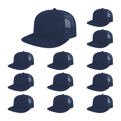 Cap America i3057 Mid Profil 7-Panel Snapback Trucker Cap image 40