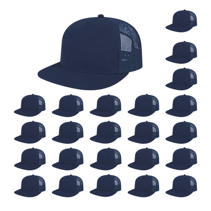Cap America i3057 Mid Profil 7-Panel Snapback Trucker Cap image 41