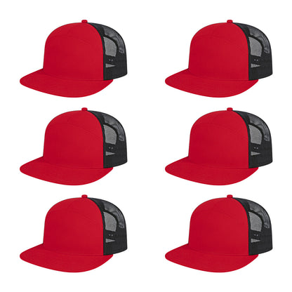 Cap America i3057 Mid Profil 7-Panel Snapback Trucker Cap image 46