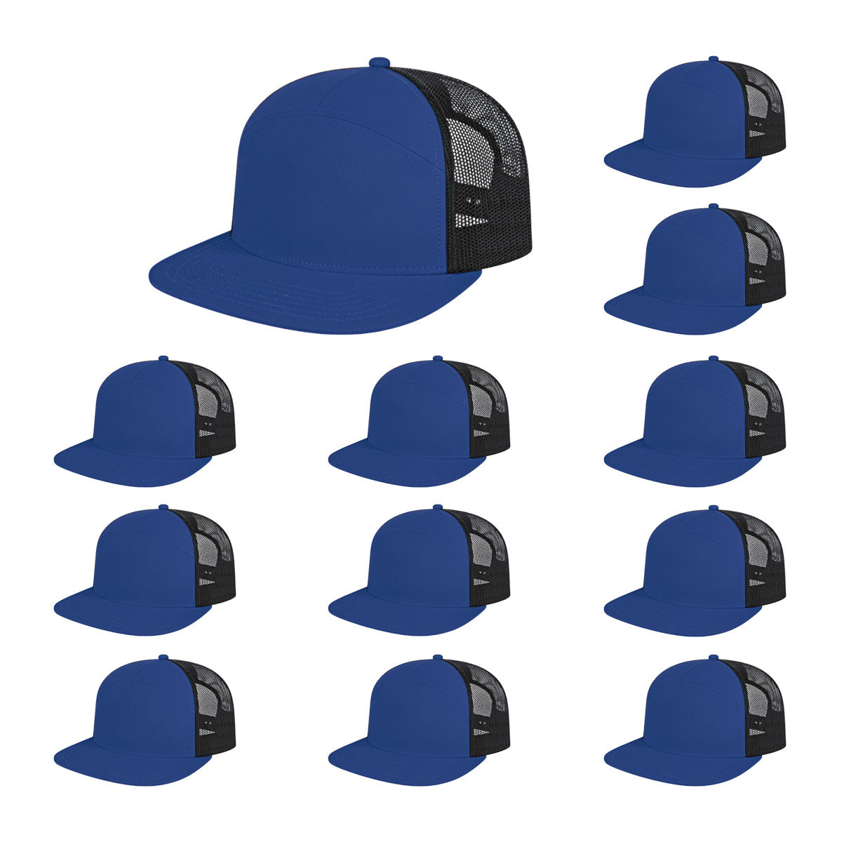 Cap America i3057 Mid Profil 7-Panel Snapback Trucker Cap image 54