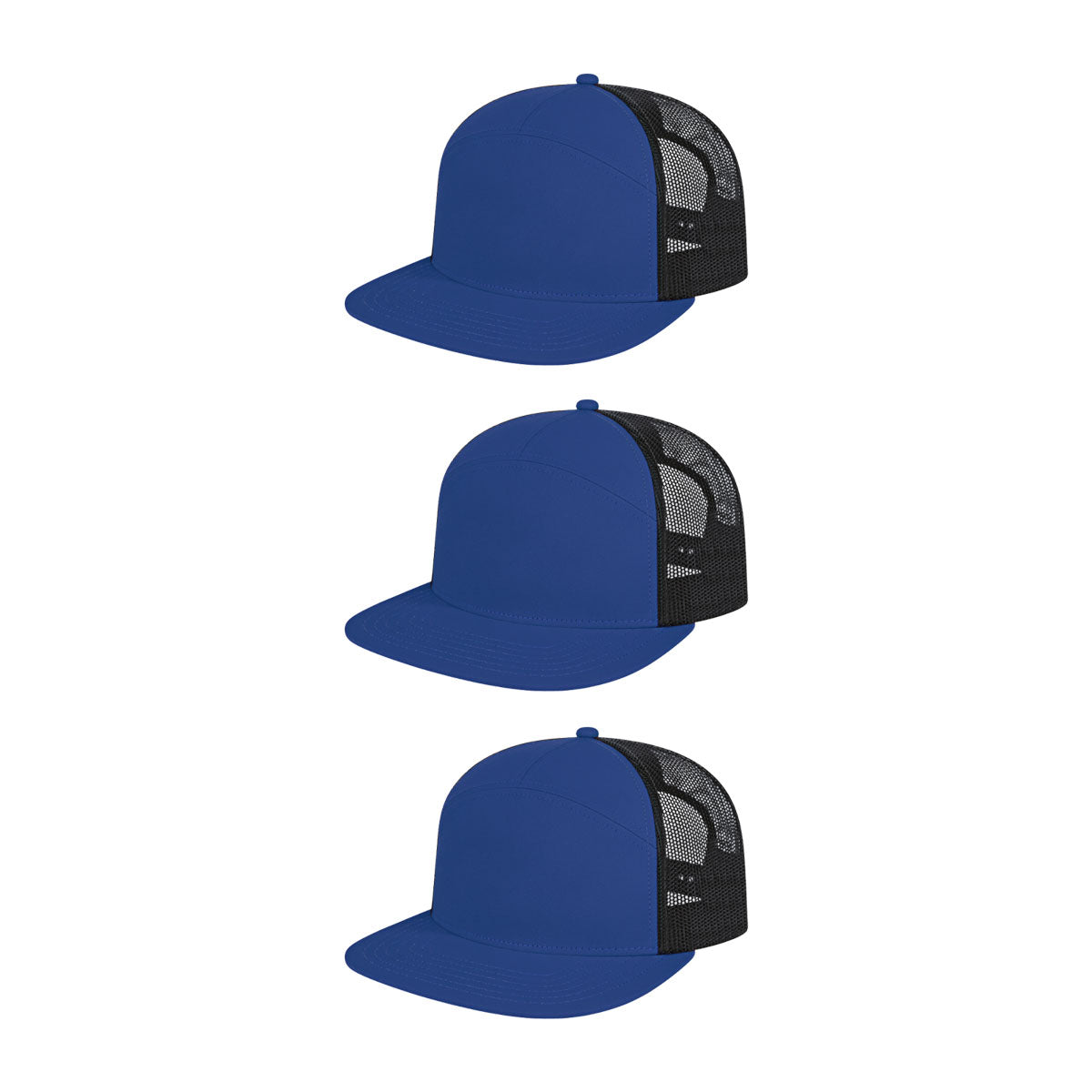 Cap America i3057 Mid Profil 7-Panel Snapback Trucker Cap image 52