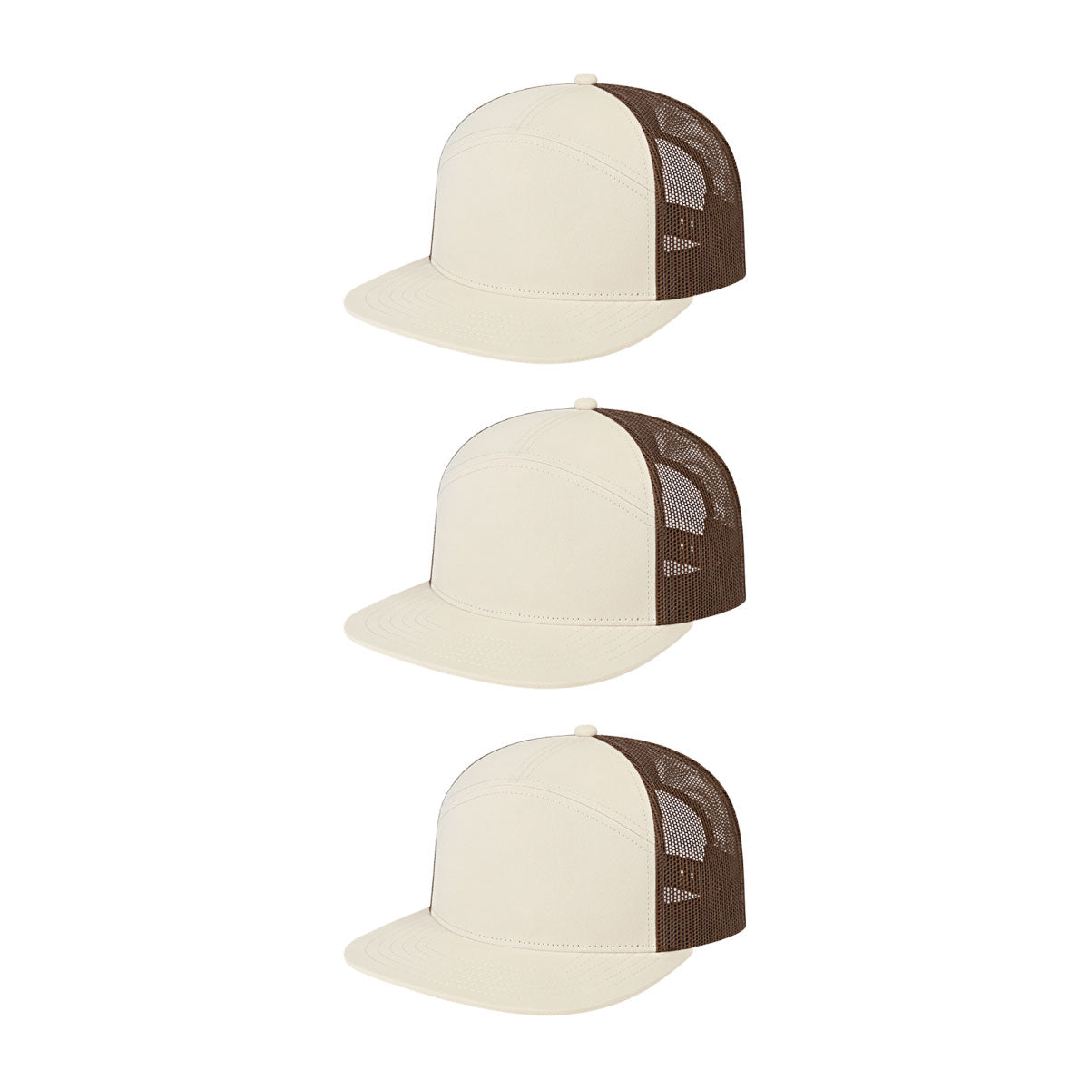 Cap America i3057 Mid Profil 7-Panel Snapback Trucker Cap image 60