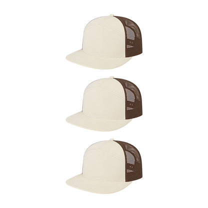 Cap America i3057 Mid Profil 7-Panel Snapback Trucker Cap image 60
