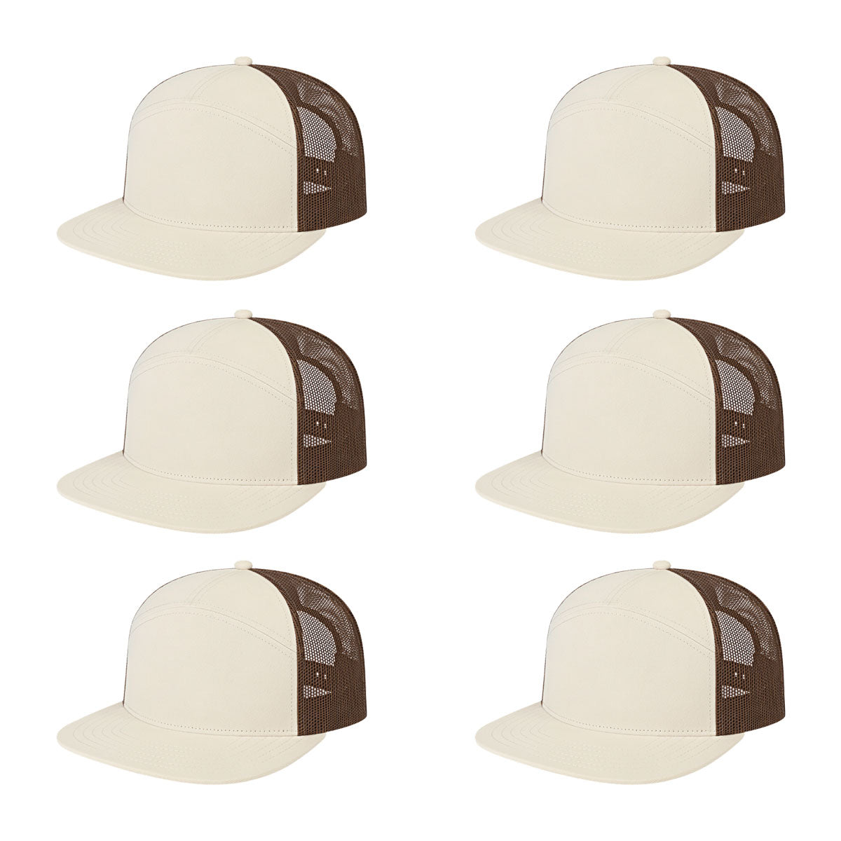 Cap America i3057 Mid Profil 7-Panel Snapback Trucker Cap image 61