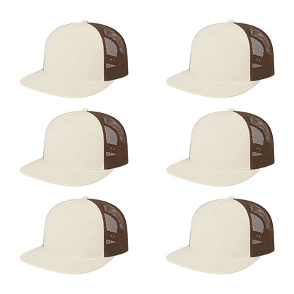 Cap America i3057 Mid Profil 7-Panel Snapback Trucker Cap image 61