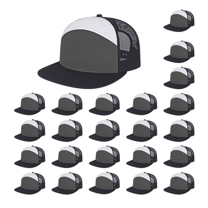 Cap America i3057 Mid Profil 7-Panel Snapback Trucker Cap image 77
