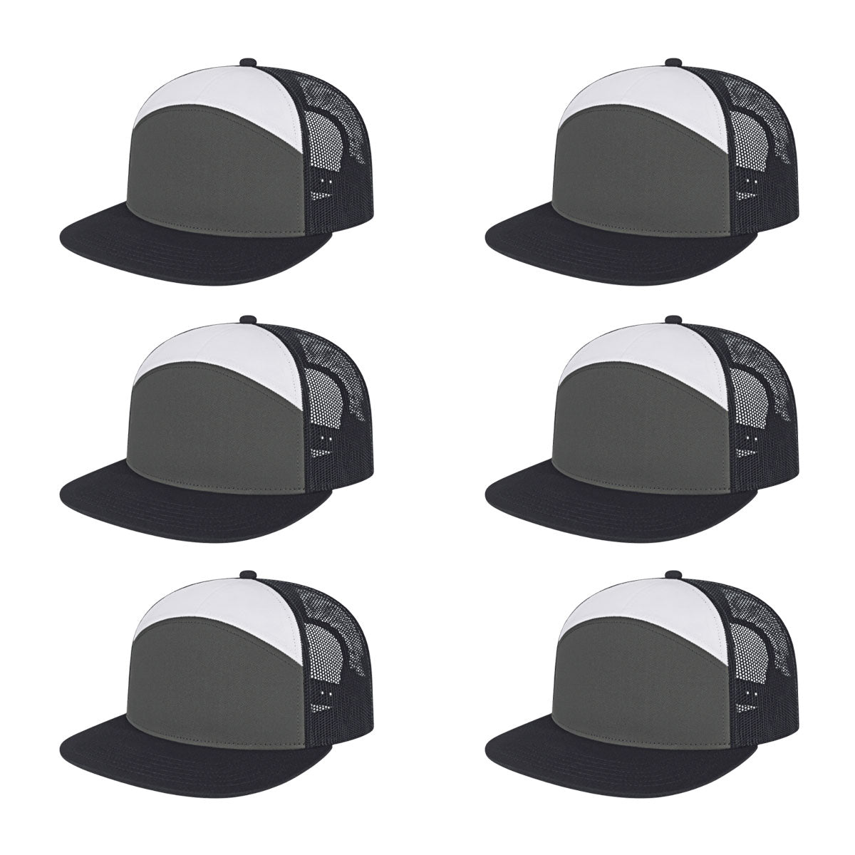 Cap America i3057 Mid Profil 7-Panel Snapback Trucker Cap image 75