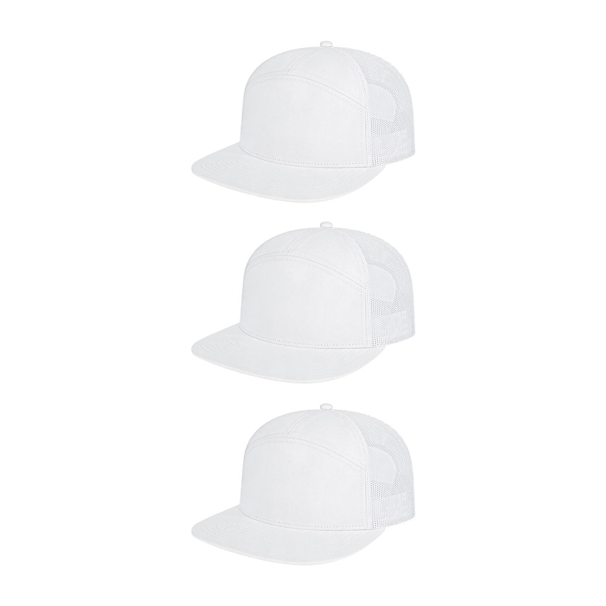 Cap America i3057 Mid Profil 7-Panel Snapback Trucker Cap image 67